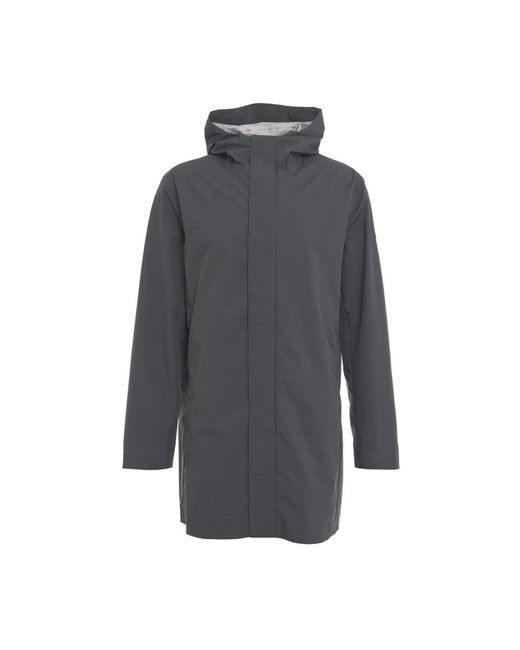 Save The Duck Gray Rain Jackets for men
