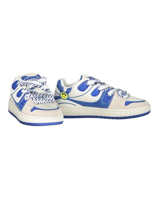 Barrow Schoenen ,Blauw ,Leer Skate Sneaker in het Blue voor heren