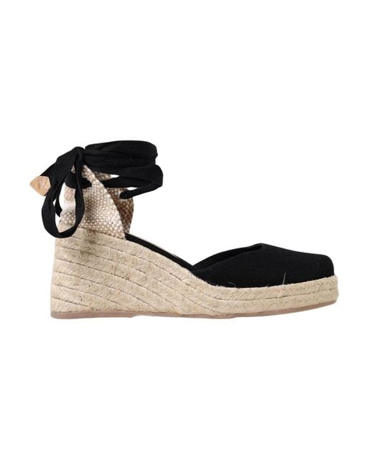 Castaner Black Wedges