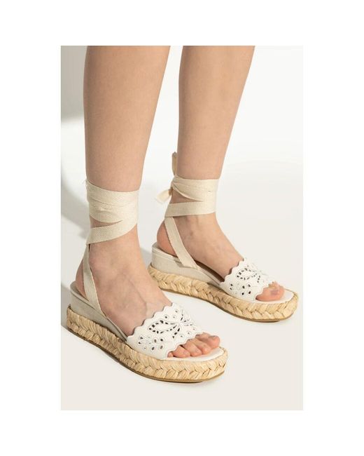 Jimmy Choo Metallic Keilabsatz-Sandalen Arlee