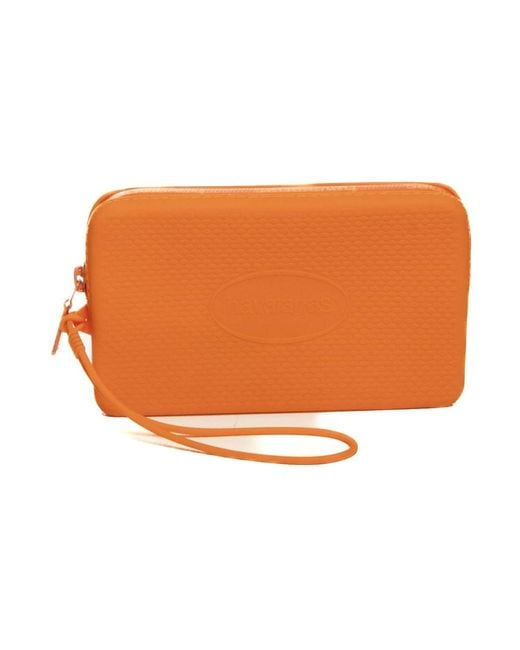 Havaianas Orange Clutches