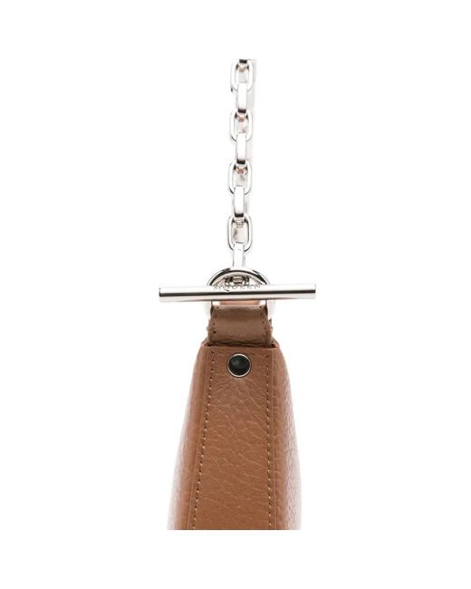 McQueen Brown Shoulder Bags