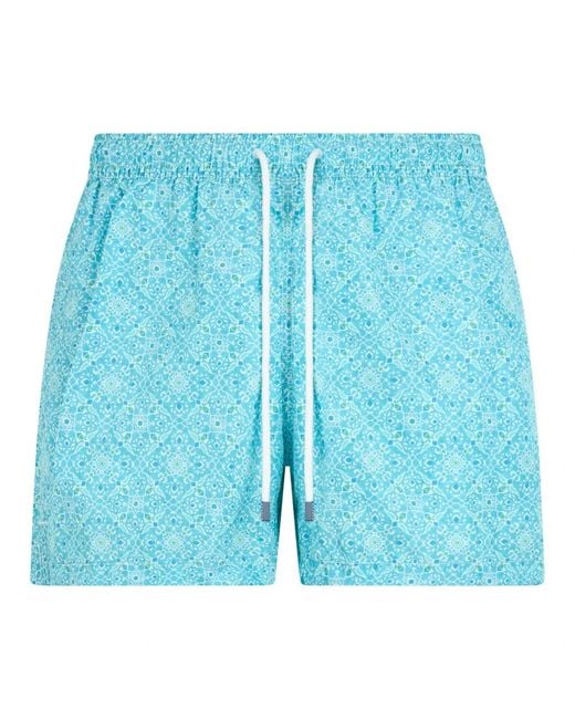 Fedeli Blue Beachwear for men