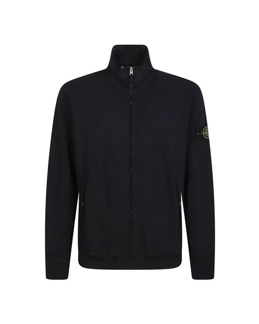 Stone Island Hoodies & Sweatvesten ,Blauw ,Full Zip Up Sweatshirt in het Blue voor heren