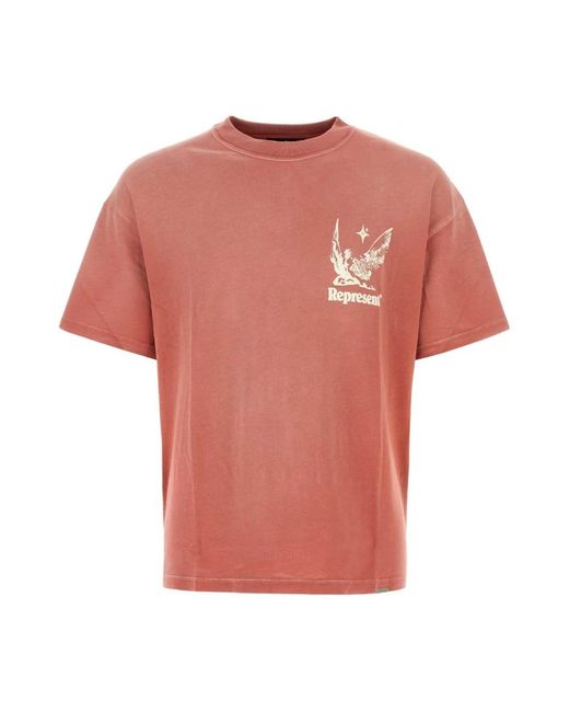 Represent Sommer spirits baumwoll t-shirt in Orange für Herren