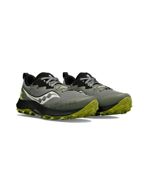 Peregrine 14 gtx scarpa da trail running di Saucony in Green da Uomo