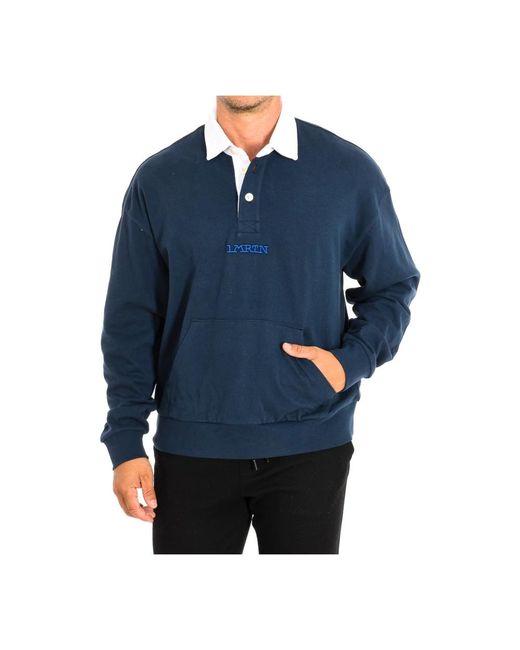La Martina Blue Polo Shirts for men