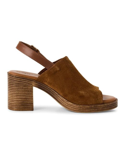 Tamaris Brown High Heel Sandals