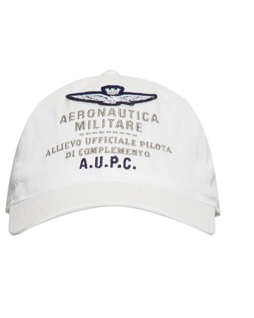 Aeronautica Militare Caps in het White voor heren