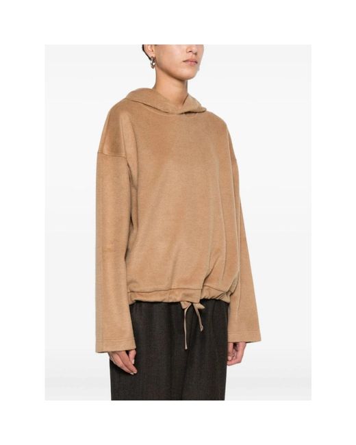 Weekend by Maxmara Hoodies in het Natural