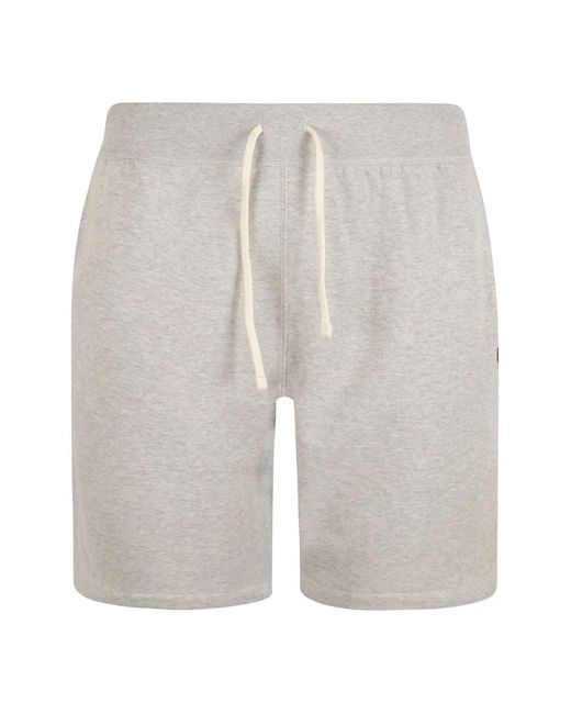 Ralph Lauren Bestickte logo-track-shorts andover heather in Gray für Herren