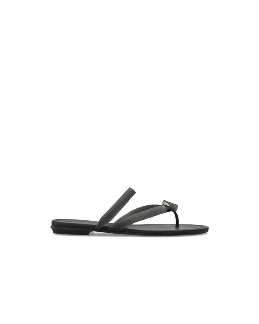 Ferragamo Black Flip Flops