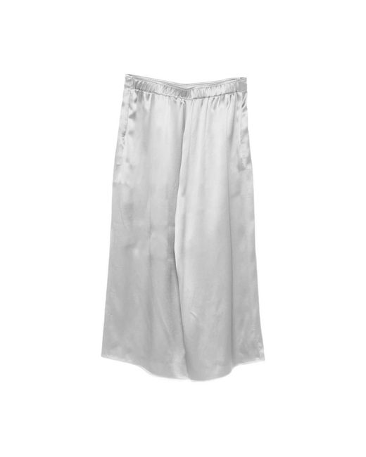 Eleventy Gray Cropped Trousers