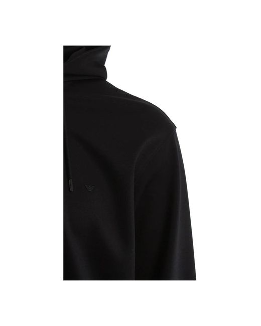 Armani Hoodies & Sweatvesten ,Zwart ,Wol Knit Sweater in het Black voor heren
