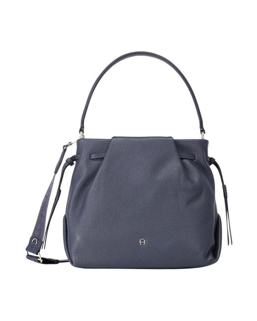 Aigner Blue Bucket Bags