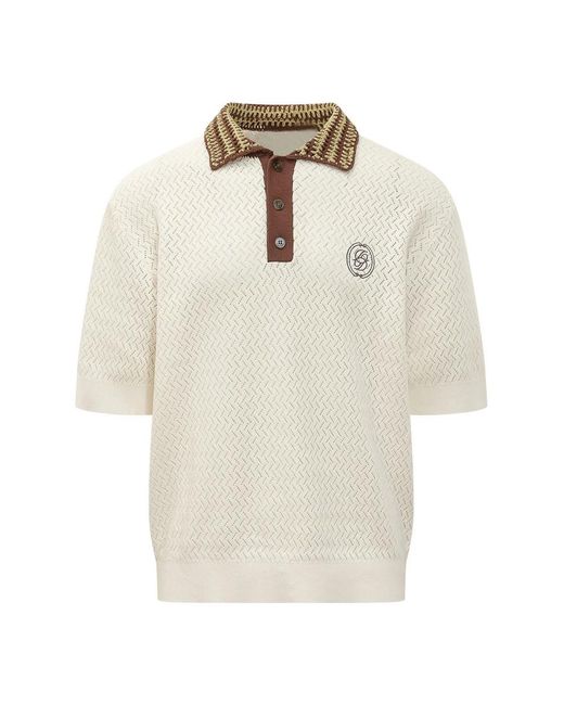 Drole de Monsieur White Round-Neck Knitwear for men