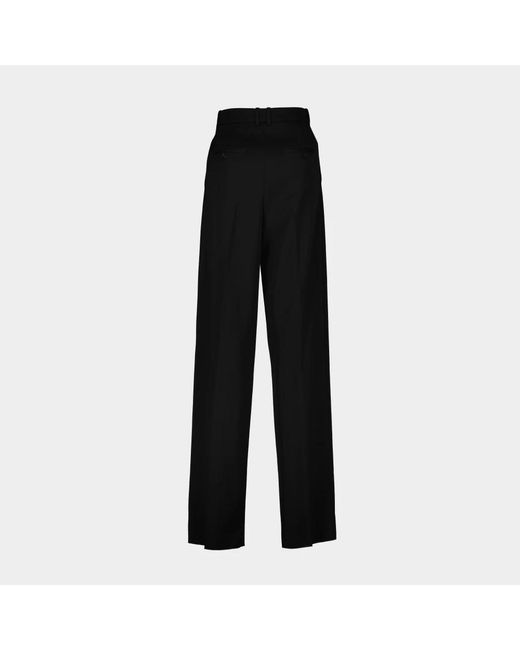 Saint Laurent Black Wide Trousers