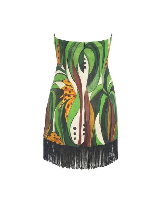 Short Dresses Farm Rio de color Green