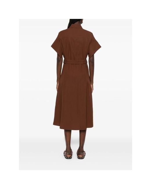 Pinko Brown Shirt Dresses