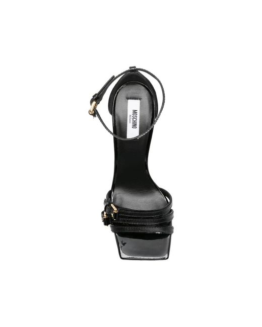 Moschino Black High Heel Sandals