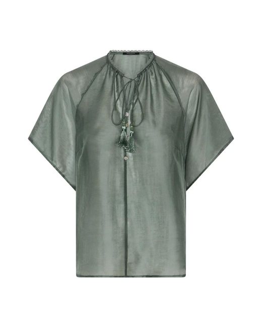 Bruuns Bazaar Telleabbkarlya Blouse in het Green