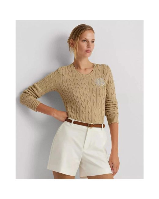Ralph Lauren Natural Round-Neck Knitwear