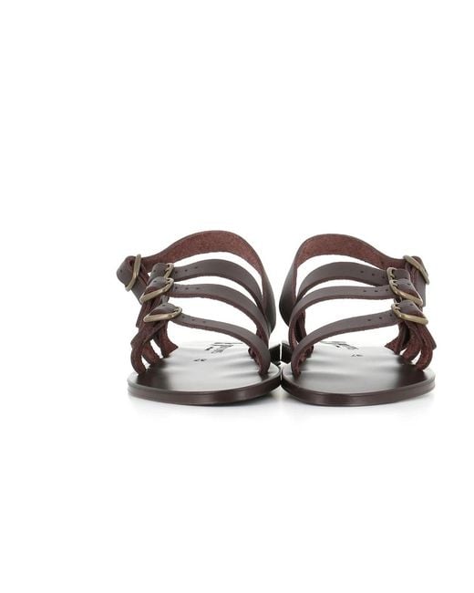 Flat Sandals di K. Jacques in Brown