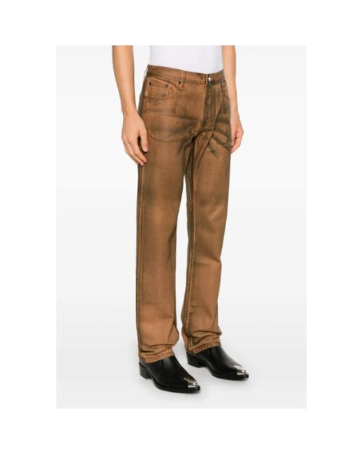 Helmut Lang Brown Straight Fit Jeans for men
