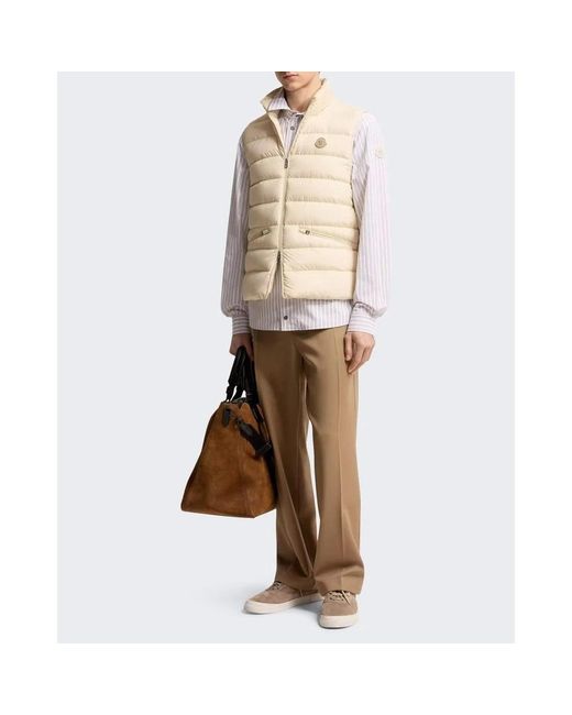 Moncler Jassen ,Polyester Lechtal Down Vest in het Natural voor heren