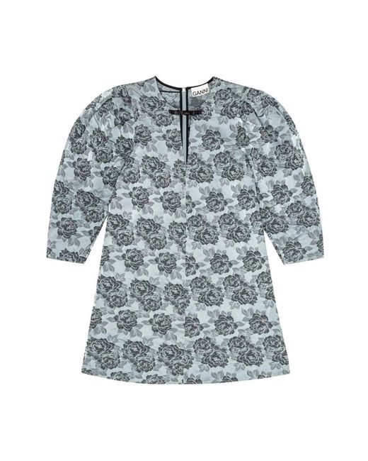 Ganni Blue Short Dresses