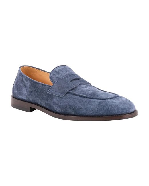 Brunello Cucinelli Blue Loafers for men