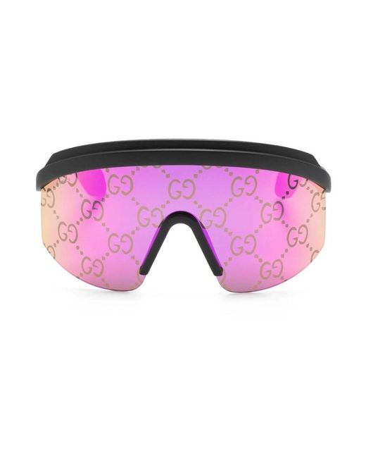 Gucci Pink Ssima 99mm Mask Sunglasses