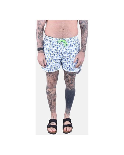 Mc2 Saint Barth Blue Beachwear for men