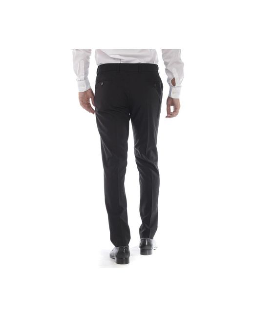 Daniele Alessandrini Black Suit Trousers for men