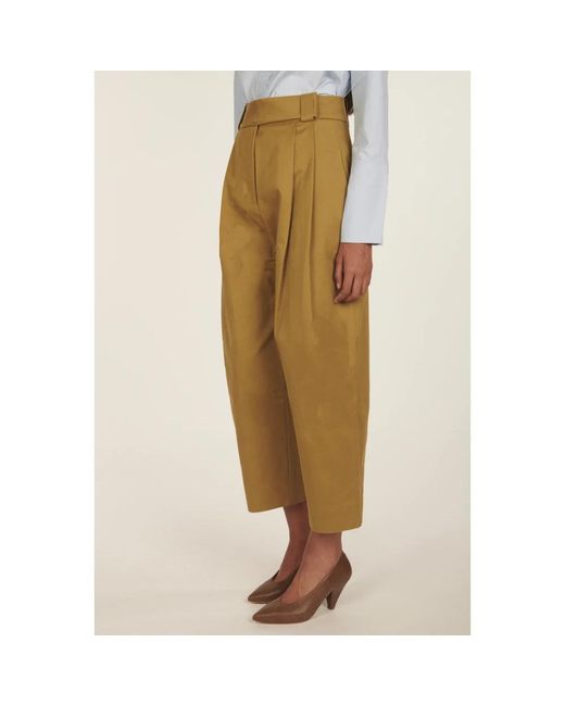 Studio Nicholson Yellow Wide Trousers