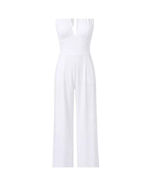 Max Mara Jumpsuits in het White