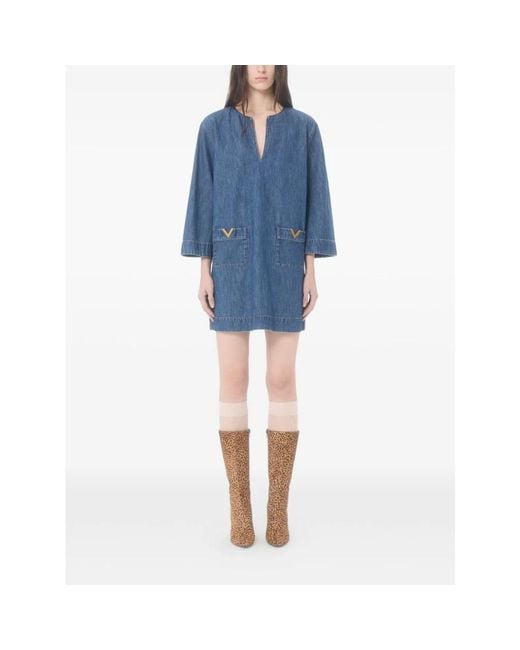 Valentino Blue Short Dresses