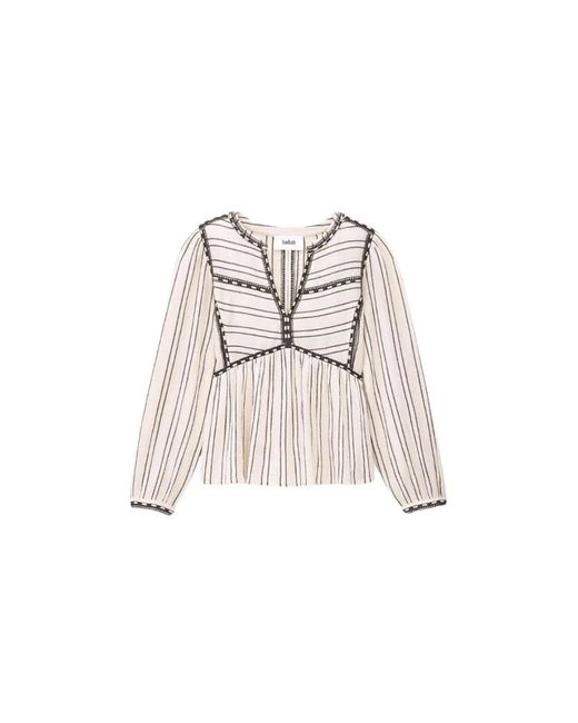 Ba&sh Overhemden ,Katoen Sunny Blouse in het Natural