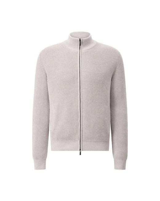 Moorer Woll Daunenjacke Moderner Stil in Gray für Herren