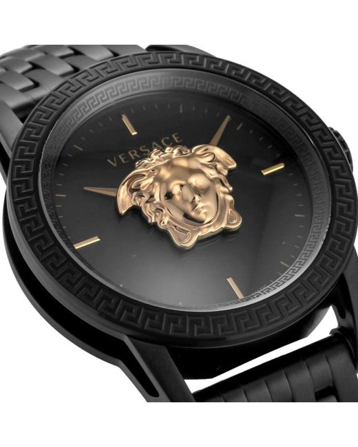 Versace Empire uhr schwarz stahl 3d medusa logo in Black für Herren