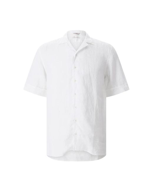 Stenstroms White Short Sleeve Shirts for men
