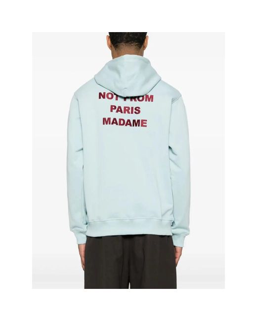 Drole de Monsieur Blue Hoodies for men