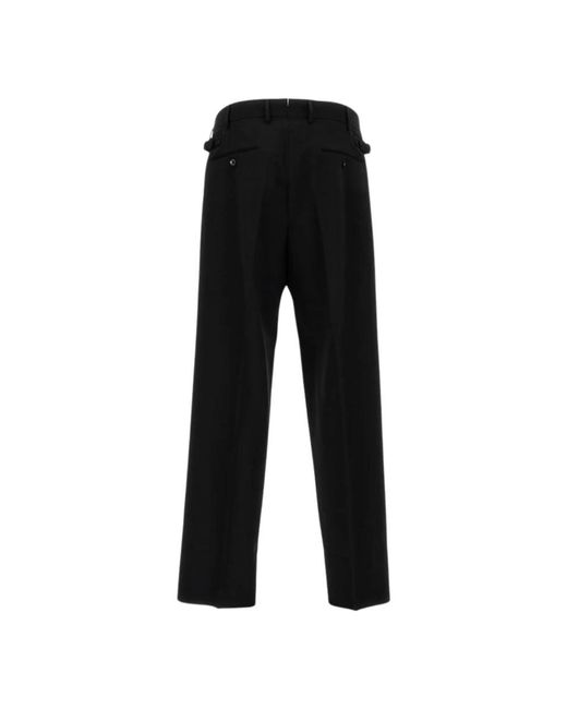 Cellar Door Black Straight Trousers for men