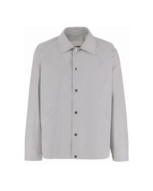 Jil Sander Logo Jas in het Gray voor heren