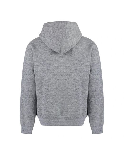 DSquared² Hoodies & Sweatvesten ,Grijs ,Katoen Logo Print Hoodie in het Gray voor heren