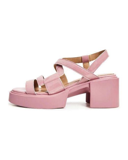 CESARE GASPARI Pink Rosa blockabsatz sandalen