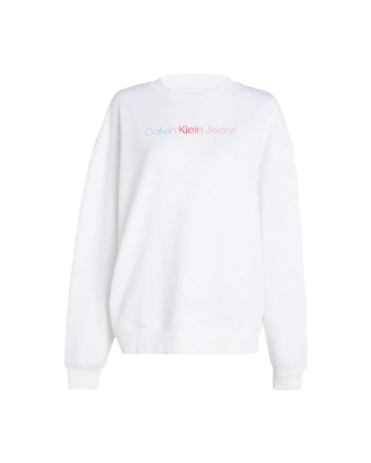 Calvin Klein White Sweatshirts