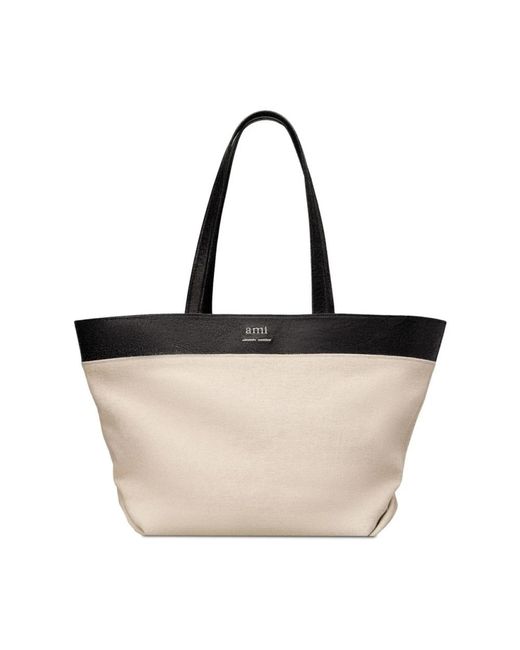 AMI Black Shopping Bags for men