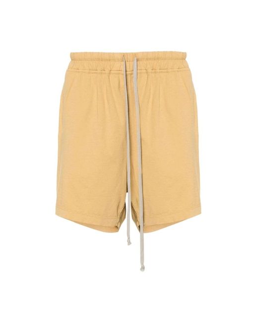 Rick Owens Schwarze denim-shorts made in italien in Natural für Herren