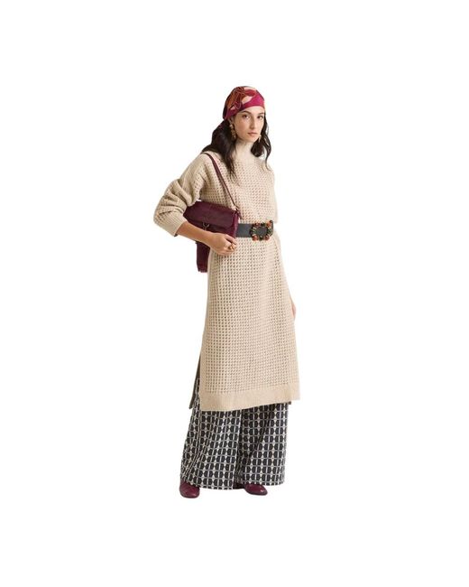 Maliparmi Natural Knitted Dresses